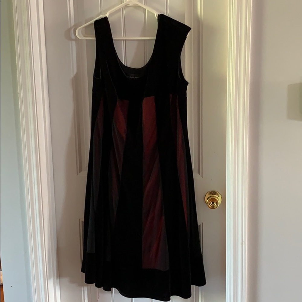 Red and Black plus dress